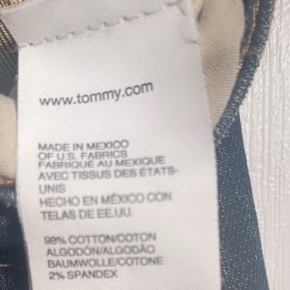 NWT Tommy Hilfiger mid rise distressed 5 pocket stretch bootcut denim jeans 31 - Picture 5 of 5